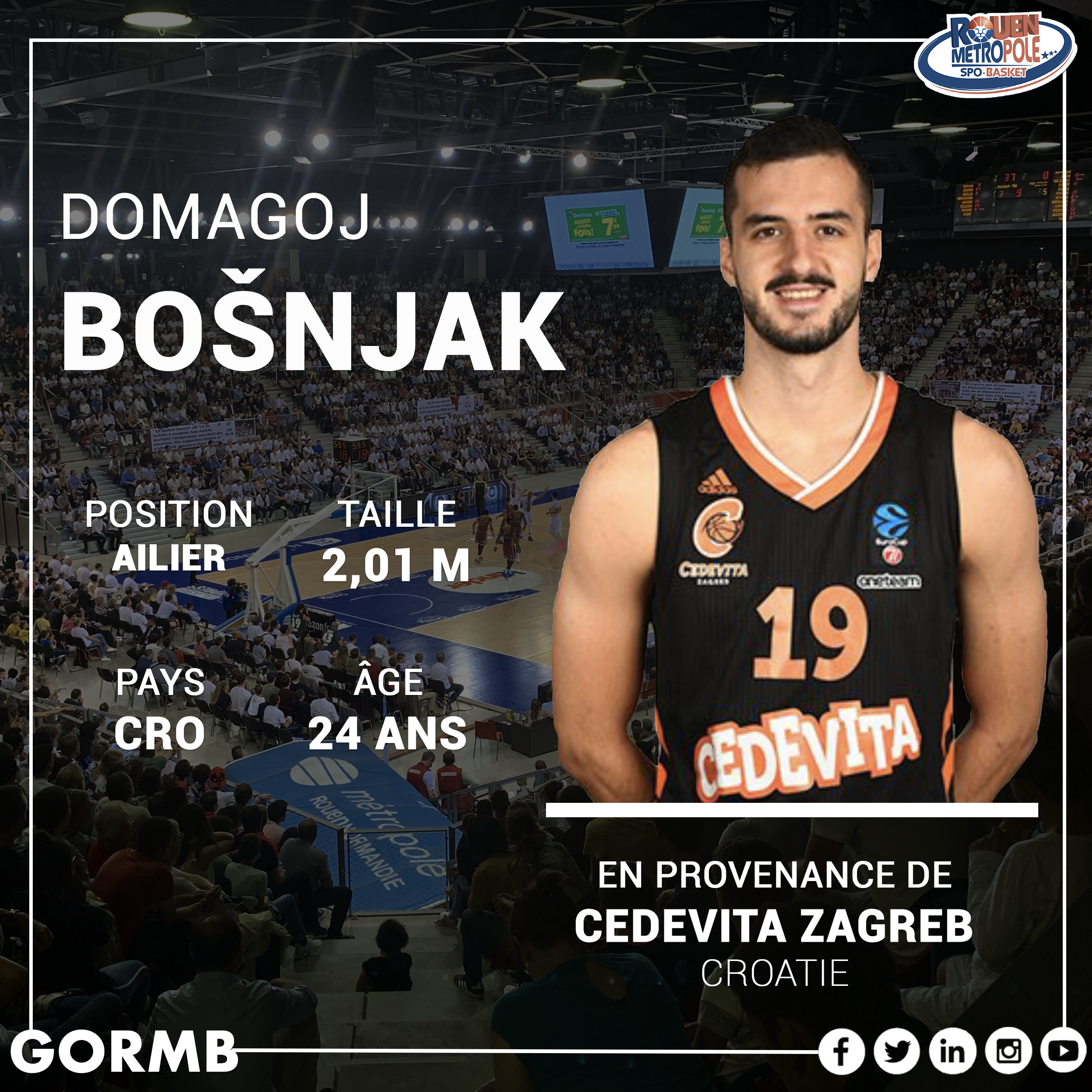 Arrivée Domagoj Bosnjak